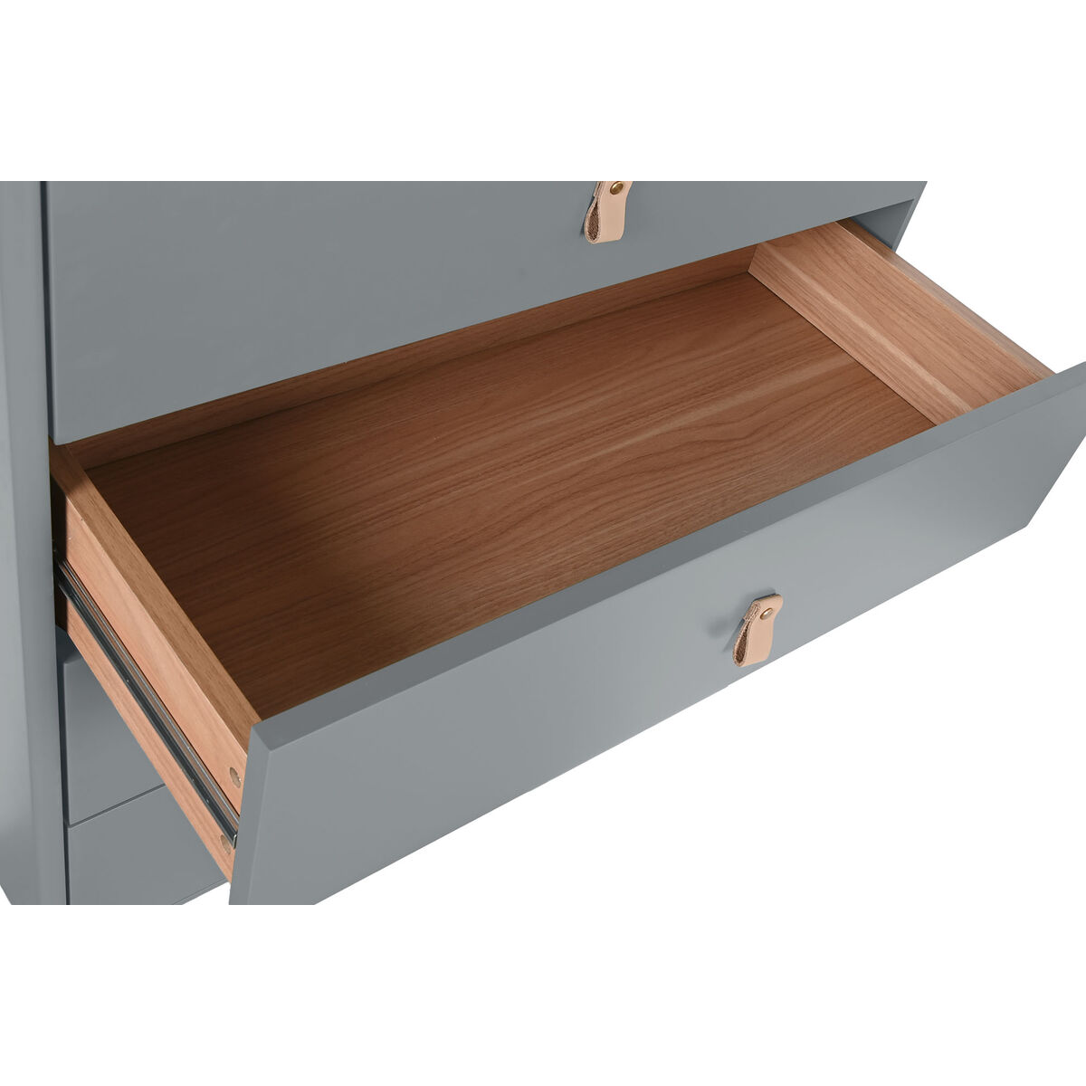 Kommode Home ESPRIT Blå Grå polypropylen Tre MDF 80 x 40 x 117 cm